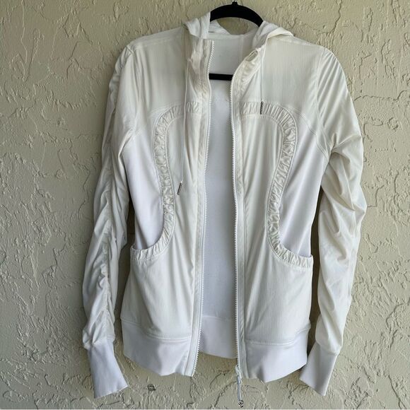 LULULEMON Dance Studio Jacket Women 6 Ruched Full Zip - Picture 4 of 11